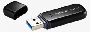 Ah355 Usb - Apacer Ah355 32gb Usb3.0 Flash Drive - Black #861376