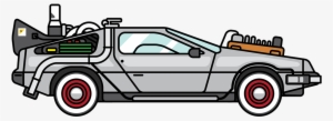 Back To The Future Delorean Clipart - Back To The Future Car Cartoon #862597