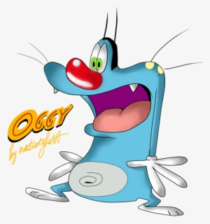 Oggy By Natureghost On Deviantart Banner Royalty Free - Oggy And The Cockroaches Png #863753