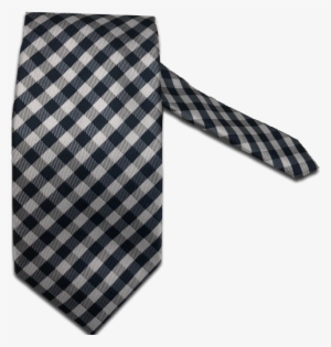 Navy And White Gingham Necktie Png Auburn Oaks Tie - Necktie #864139