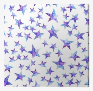 Seamless Pattern Of Colorful Watercolor Star Icon - Window Blind #864285