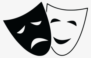 Free Clipart Of Theater Masks - Comedy And Tragedy Masks #864850