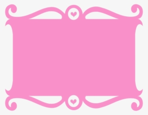 Frame Pink Heart Clip Art At Clker - Pink Doodle Frame Png #865537