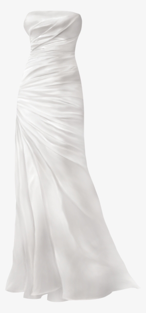 Simple Wedding Dress Png Clip Art - Clip Art #865695