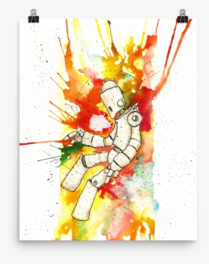 A Statement In Any Room - Varick Gallery 'nebula Bot' Giclee Watercolor Painting #866162