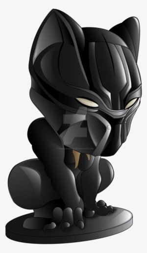 Black Panther Png Vector Png Transparent Download - Black Panther Chibi Png #866217