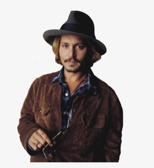 Johnny Depp - 631 - 9kb - Johnny Depp Hat Actor Male 32x24 Print Poster #866999