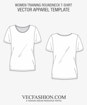 Women Training Roundneck T-shirt - Womens Tank Top Vector Template #867258
