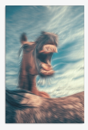 Canvas Horse Print - Designs Direct Horse Laugh 20x30 Canvas Wall Art #868097