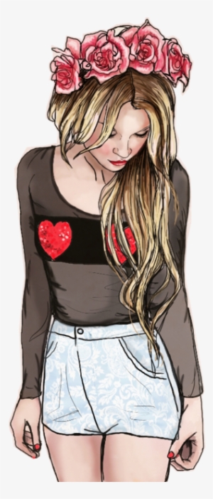 Fashion Girl Clip Art Glitter Watercolor Clipart Png - Fashion Tumblr Drawing #868176