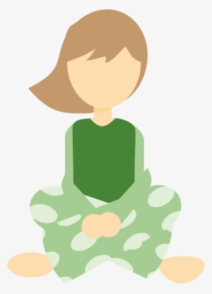 Clipart - Girl Sitting Cross Legged Clipart #868196