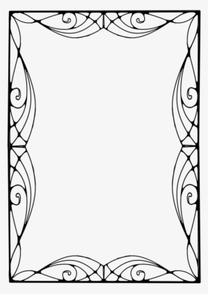 Art Deco Clipart Craft Projects - Vector Art Nouveau Frame Png Free #868300