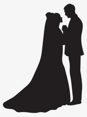 Bride And Groom Silhouettes - Vintage Bride And Groom Silhouette Png ...