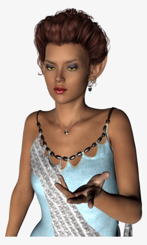 Girl Sitting 3d Render Model 947619 - 3d Anime Girl Png #868455