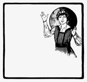 Line Art Cartoon Woman Art Deco - Illustration #868673