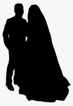 Free Png Bride And Groom Silhouette Png Images Transparent - Portable Network Graphics #868819