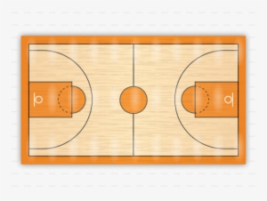 Basketball Court Floor Png Clip Black And White Library - Basketball #868935