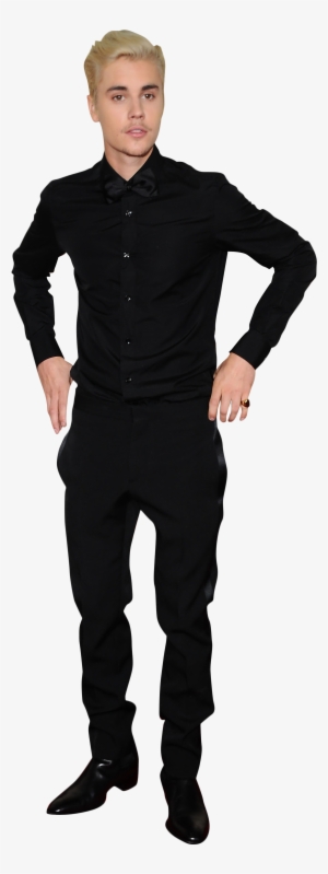 Justin Bieber In Black Png Image - Justin Bieber Suit Png #869934