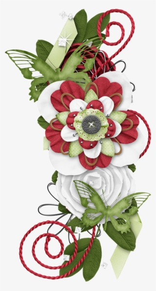 Borders * Cantoneiras * Cluster Scrapbook Images, Scrapbook - Artificial Flower #8600377