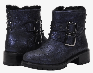 Stefana Sp Distressed Indigo - Motorcycle Boot #8601015