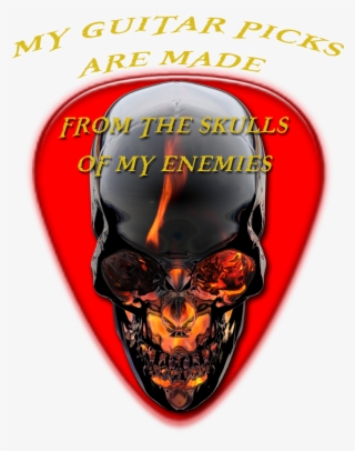 Guitar Pick Skull T-shirt - Caveira #8601436