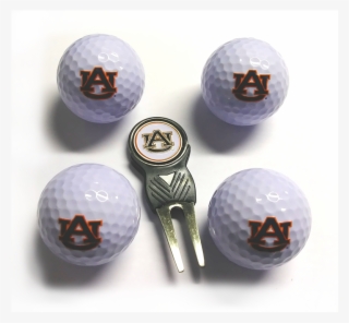 4 Pack Of Au Golf Balls With Ball Marker And Divot - Sphere #8601762
