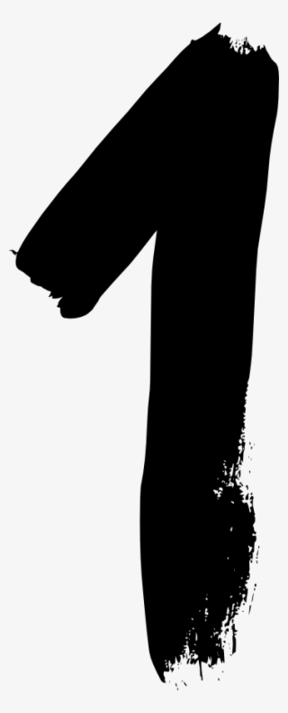 Grunge Number 2 9 - Silhouette Number 1 Png #8601886