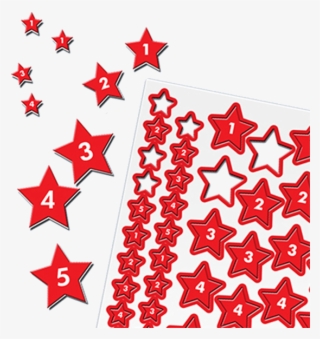 Magnetic Numbered Red Stars 10mm 20mm 30mm #8601890