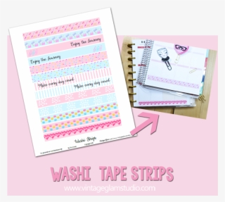 Fall Washi Tape Strips Planner Stickers Free Printable - Paper #8602164