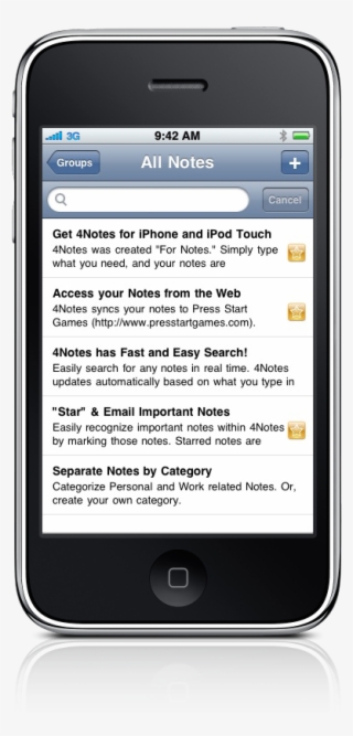 Press Start Releases 4notes - Iphone #8602607