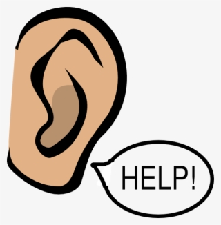 Two Ears Clip Art - Ear Pain Clip Art #8603319