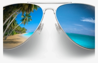 Mj Glasses Beach Reflection - Sunglasses #8604081