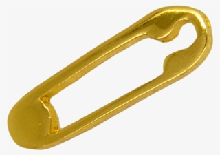 Safety Pin , Gold - Brass #8604277