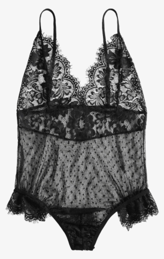 Wholesale Sheer Dotted Mesh Lingerie Bodysuit ,we Boost - Lingerie Top #8604673