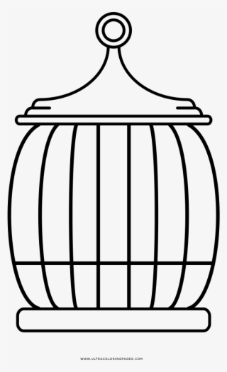 Bird Cage Coloring Page #8604922