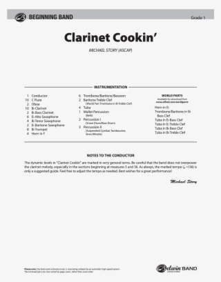Clarinet Cookin Thumbnail Clarinet Cookin Thumbnail - Clarinet Cookin Flute Part #8605230