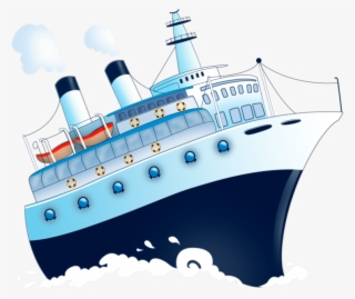 Cartoon Cruise Ship - Png Bateau #8605545
