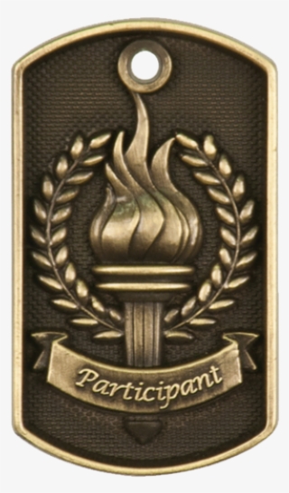 3d Antique Gold Dog Tags - Emblem #8605969