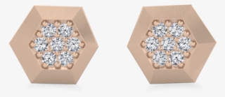 Lexi Hexagon Diamond Earrings - Earrings #8606113