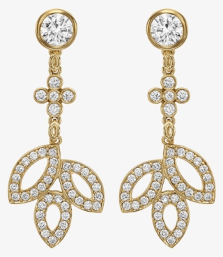 Graphic Transparent Library Lily Cluster By Harry Winston - Earrings #8606483