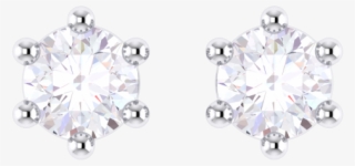 1 Carat Diamond Earrings - Earrings #8606612