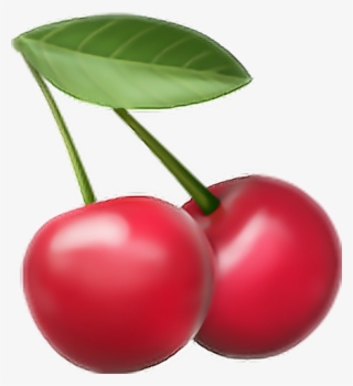 Frutas Sticker - Iphone Cherry Emoji Png #8607260