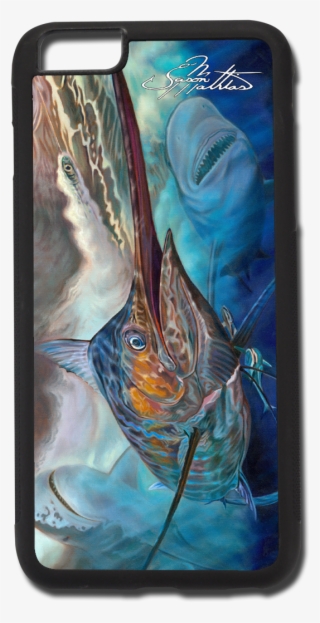 Iphone 6 Plus Blue Marlin Art Sharks - Smartphone #8608491