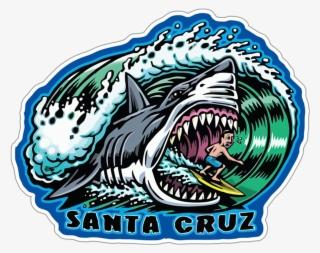 Car & Motorbike Stickers - Santa Cruz Surf Drawing #8608655