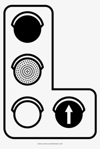 Stop Light Coloring Page - Circle #8608811