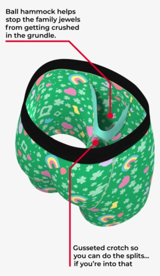 Men's Lucky Charm Ball Hammock Boxer Briefs - Boxer Briefs With Ball Pocket #8608969