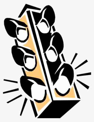 Vector Illustration Of Traffic Light Signals Or Stop #8609127