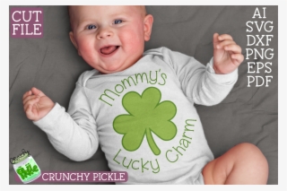 Mommy's Lucky Charm - Baby Onesie Mockup Free #8609659