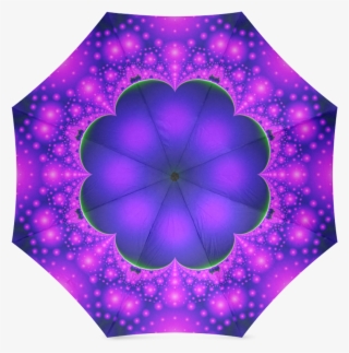 Purple And Pink Glow Foldable Umbrella Artist Tracey - Umbrella #8609780