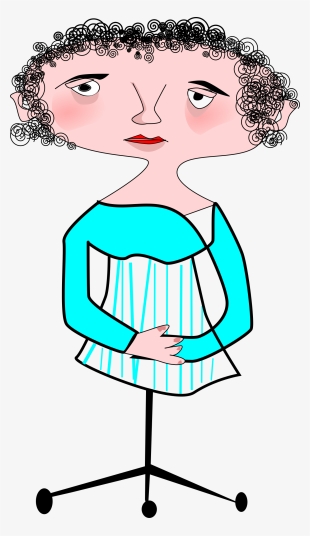 Mujer Clipart Icon - Penjahit Vektor #8611796